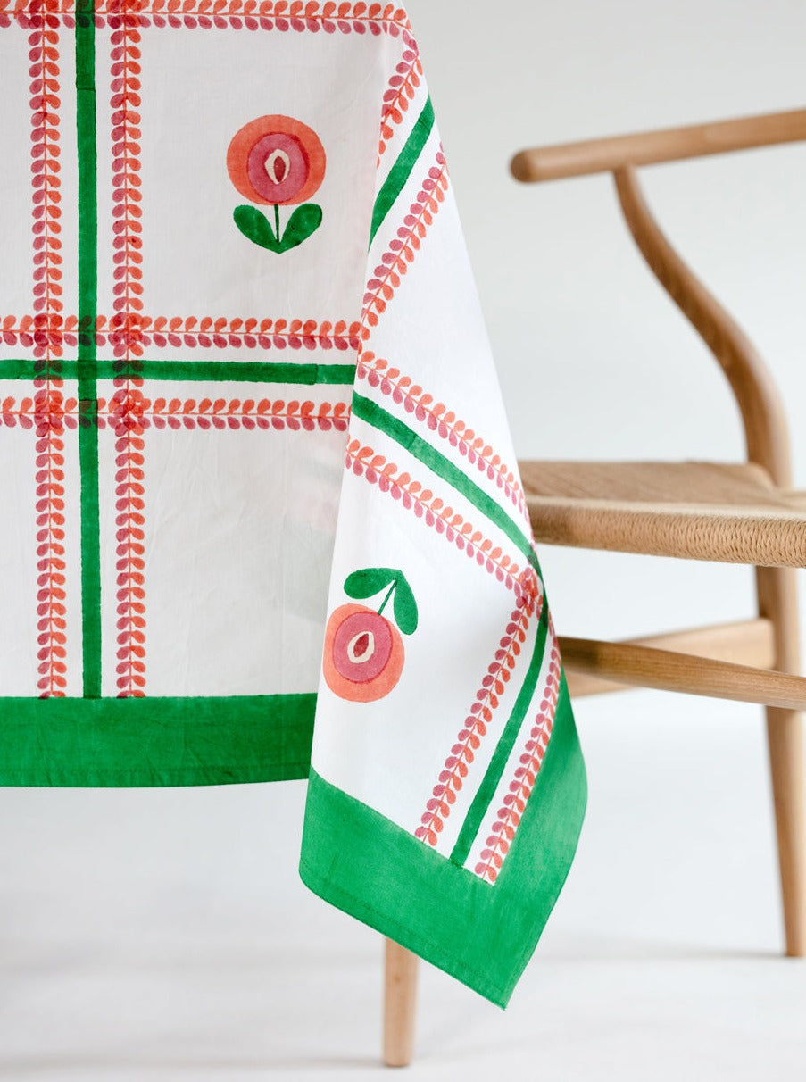 Unik og håndlaget duk - Blomster