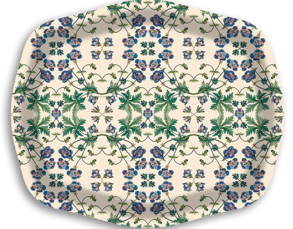 Håndlagede brett i tre Floral Collection